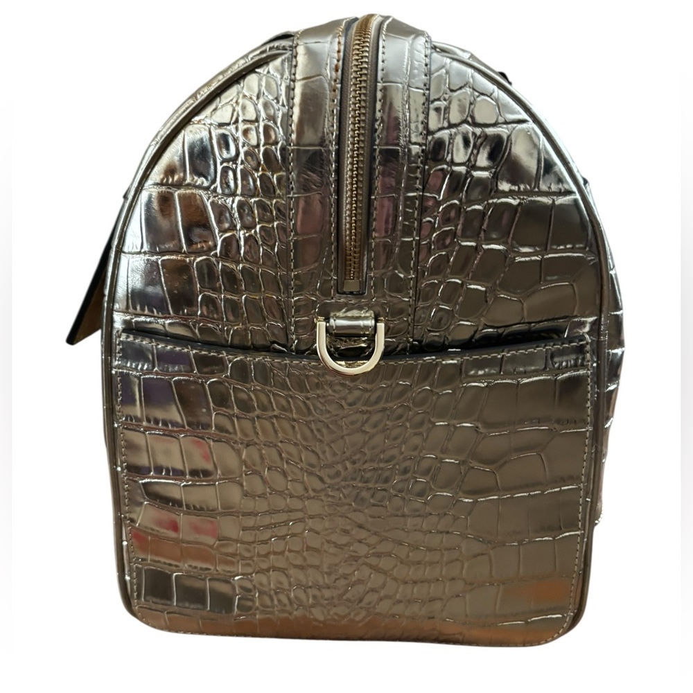 Michael Kors Bedford Travel Pale Gold XL Weekender Embossed Leather - Picture 6 of 15